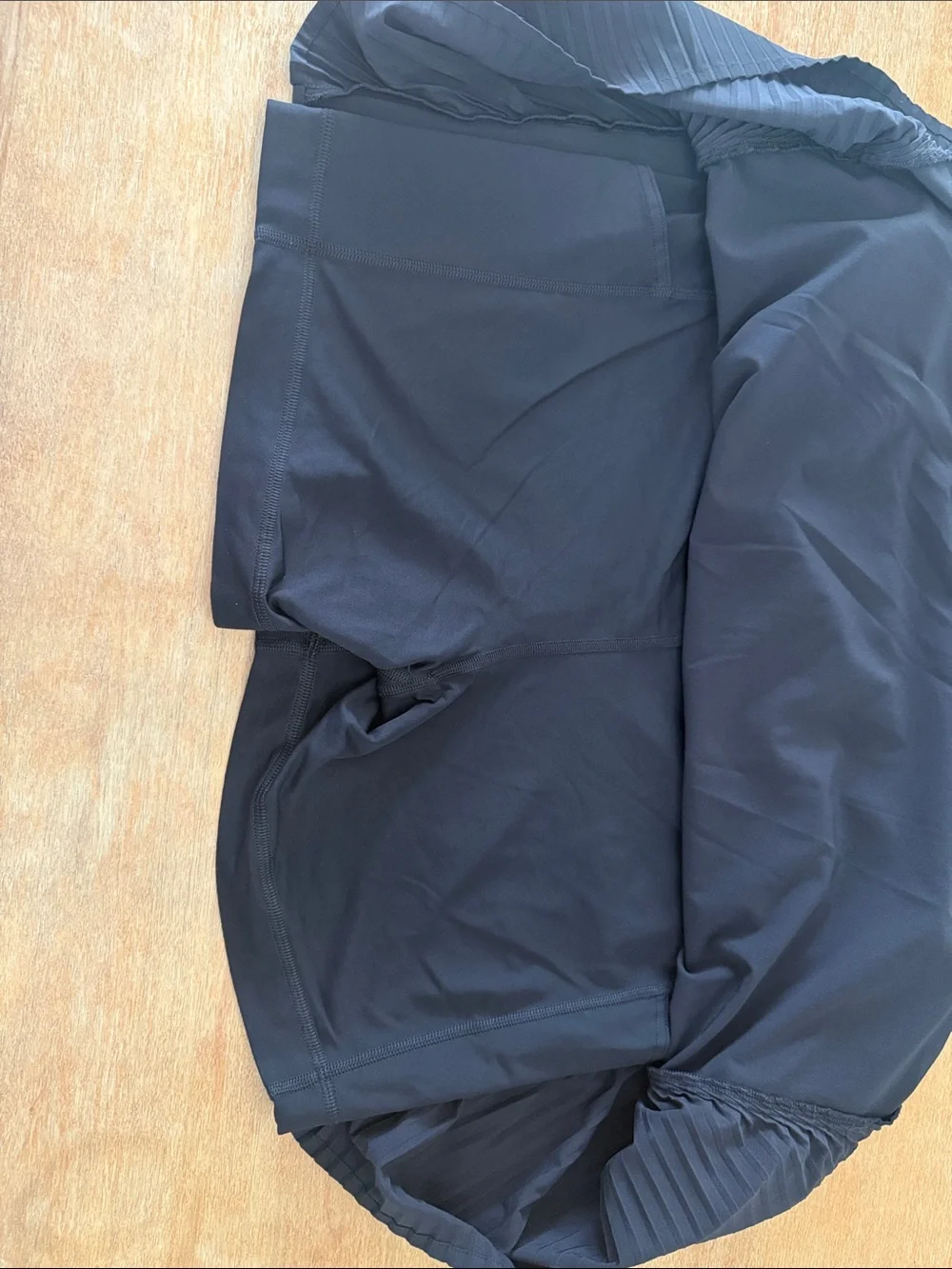 lululemon Peek Pleat High-Rise Tennis Skirt Skort Black - women’s Size 14